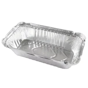 Disposable Rectangle Aluminum Foil Food Container for Takeout, Vegetables, Chicken, and Grilled Food