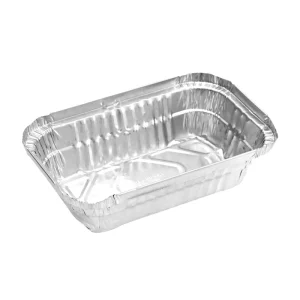 Disposable Rectangle Aluminum Foil Lunch Box with Lids Pulp-Moulded 940ml