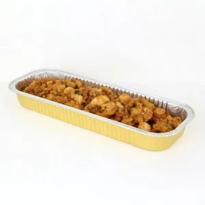 Disposable Rectangle Aluminum Foil Trays with Foil Lid and PP Lid for Oven-Safe Food Processing 16 x 6 Inch