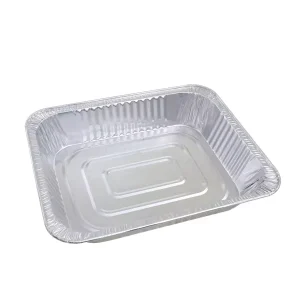 Disposable Rectangular Aluminum Foil Container Heat Resistant Food Grade for BBQ Air Fryer & Oven Use Export to Japan