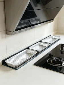 Disposable Rectangular Aluminum Foil Cooker Hood Oil Liner Grease Tray