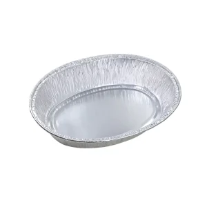 Disposable Recyclable Food Grade Round Aluminum Foil Tray Containers for Roasting and Catering