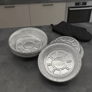 Disposable Round Aluminum Foil Container for Baking and Catering