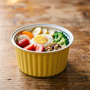 Disposable Round Aluminum Foil Containers with Microwavable Oven Safe Foil Lid Food Grade for Catering Takeout 725ml