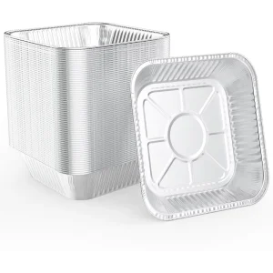 Disposable Square Aluminum Foil Baking Pan for Cakes and Meats