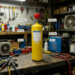 EN ISO11118 DOT39 Standard Empty 1L Refrigerant Gas Cylinder with Valve for R134a R404a R410a R32