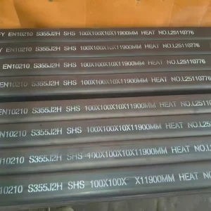 EN10210 S355J0H S355J2H Hot Finished Structural SHS RHS Square Rectangular Tube with Custom Machining Services