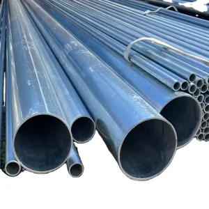 ERW 6m Length Hot Dip Galvanized Zinc Corrugated Round Iron Steel Pipe, 2 Inch