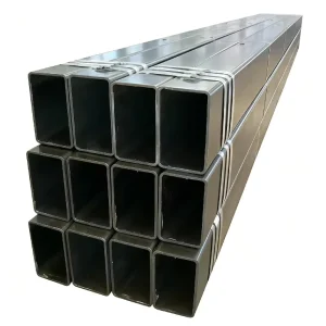 ERW Galvanized Carbon Steel Square Tube Black Metal Pipe API JIS Mild Steel Welded Pipe for Drill 6m Cutting Bending Available