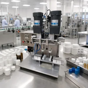 Easy to Operate Anti Theft Cap Screw On Sealing Machine Single Head Capping Machine for Bags Wood Packaging Bottle Neck Locking