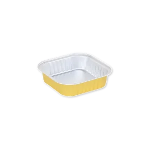 Eco-Friendly 100ml Meal Prep Aluminum Foil Pan Microwave Safe Food Storage Container with PP Lids for Takeaway