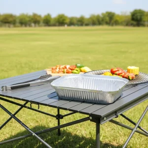 Eco-Friendly Disposable Aluminum Foil Containers 400ml 1009 Model Rectangular Food Grade Baking Trays for Takeout & Meal Prep