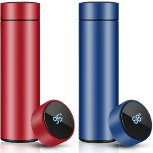 Eco friendly Custom logo 500ml Stainless Steel Metal Led Temperature Thermos Travel Insulated Sports Smart Water Bottle