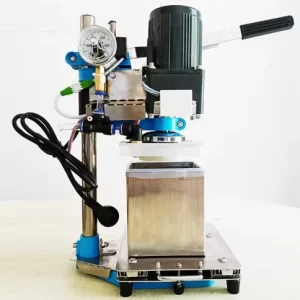 Electric Manual Vacuum Capping Machine for Food for Sealing Glass Bottles Canned Chili Sauce Durable Wood Packaging Material