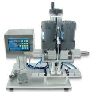 Electric Semi-Automatic Desktop Spray Pump and Screw Cap Glass Bottle Capping Machine for Beverages