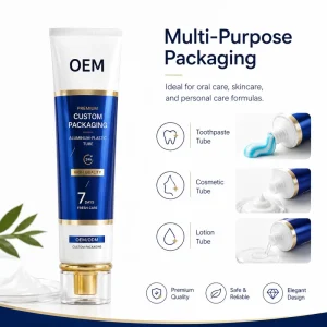 Empty 30ml 50ml 100ml 200ml Metal Aluminum Cosmetic Squeeze Tube for Toothpaste Lotion Hand Cream Skincare Packaging