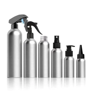 Empty Metal Aluminum Trigger Mist Spray Bottle With Trigger 30ml 50ml 100ml
