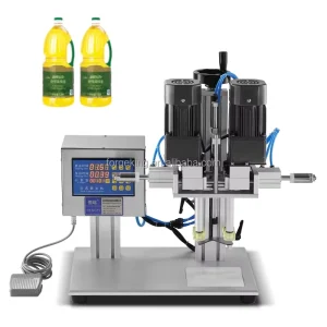 FKG Pneumatic Fully Automatic Motor Screw & Twist Capping Machine for Chemical Bottles 220V 110V 50kg China