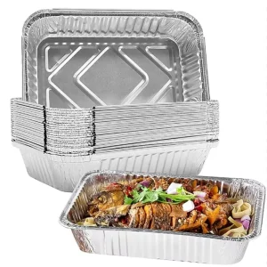 Factory Aluminum Foil Lunch and Dinner Meal Box for Food Packaging