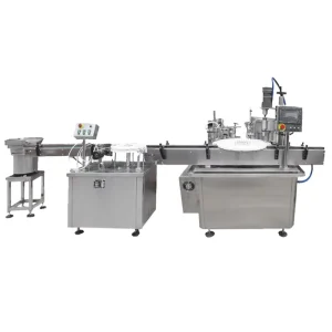 Factory Automatic Small-Bottle Filling Capping and Labeling Machine