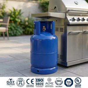 Factory Direct 10kg Portable LPG Gas Cylinder for Home Cooking, Camping, and Barbecue