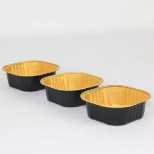 Factory Direct Black and Gold Aluminum Foil Mini Baking Cup 50ml