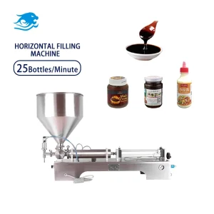 Factory Direct Sales Semi-automatic 10g to 100g Horizontal Single Head Paste Filling Machine for Bottles