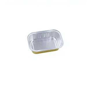 Five-Inch Rectangle Eco-Friendly PP Aluminum Foil Bowl, Spill-Resistant, Microwavable, Food Grade for Tortilla Soup
