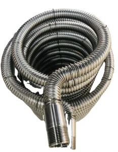 Flexible Stainless Steel Corrugated Tube ERW Welded Coiled Heat Exchanger Tube