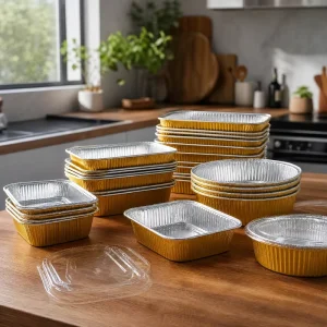 Foil Food Containers Disposable Tin Foil Pans for Baking Meal Prep and Freezer Takeout Aluminum Pans