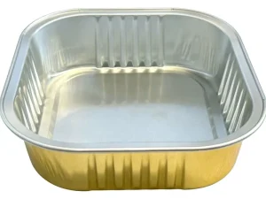 Food Grade 220ml Square Aluminum Foil Box Sterilizable Container for Dog Cat Wet Food