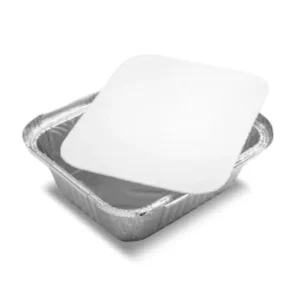 Food Grade Aluminum Foil Container, 700ml Capacity, Square, 3-Compartment Divided Design, for Food Packaging