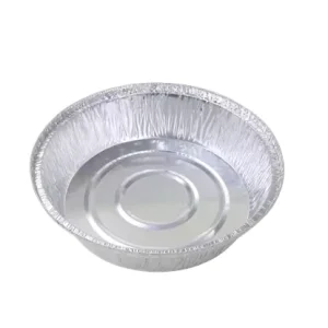 Food Grade Disposable Aluminum Foil Bowl Foil Lid Heat Resistant 410ml Pulp Moulded Container for BBQ Meal Prep Food Packaging