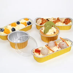 Food Grade Disposable Aluminum Foil Containers Heat Sealable Oven Safe for Food Packaging and Takeaway Use