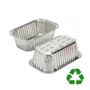 Food Grade Rectangle Aluminum Foil Container with Lids Aluminum Food Container Aluminum Pans Aluminum Food Container