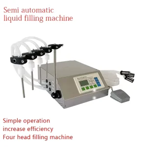 Four Head Filling Machine Semi Automatic Liquid Filling Machine