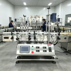 Four-Head Liquid Filling and Capping All-in-One Desktop Machine for Beverage and Mouthwash