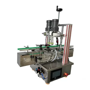 Four-Wheel Desktop Automatic Capping Machine for PET Bottle Lids