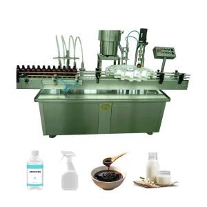Fully Automatic Filling and Capping Machine for Beverage and Food Liquid Packaging