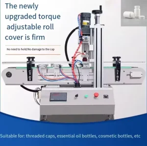 Fully Automatic High-Speed Gear Motor Tabletop Electric Screw Cap Beverage Capping Machine