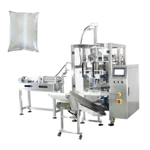 Fully Automatic Piston Pump Liquid Filling Measuring Sealing Machine for Food Bags Film Sachet Pouch Pneumatic Driven High Speed