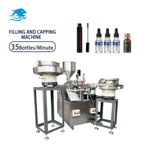 Fully Automatic Three in One Filling and Capping Machine for Eyelash Adhesive PET Bottle Filling and Capping Production Line