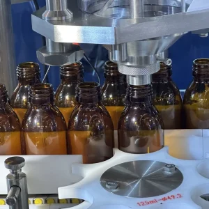 GMP Approved Volumetric Syrup Filling and Sealing Machine for Healthcare Use