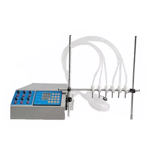 GZL-80C 6-Head Semi-Automatic Liquid Filling Machine Peristaltic Pump