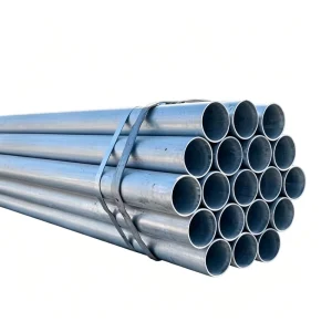 Galvanized Round Steel Pipe A500 Grade B OD 32mm 42mm 48mm WT 1.8mm 2.5mm for Fabrication Warehouse Construction