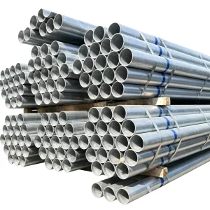 Galvanized Round Steel Pipe ASTM A500 Grade B 26mm 48mm 89mm for Greenhouse Framework Construction Industry
