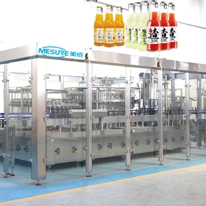 Glass Bottle Easy to Open Ring Pull Crown Cap Lid Soft Carbonated Drinks Flavored Juice Beverage Filling Capper Capping Machine