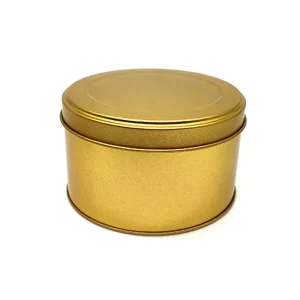 Gold Silver Black Colorful Round Tea Tin Box 10*6.5 cm Diameter Candy Storage Tin Supplier for Confections Candy