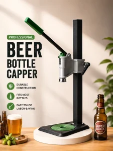 HG01 Manual Crown Capper for Soda and Beer Glass Bottles, Home Brewing