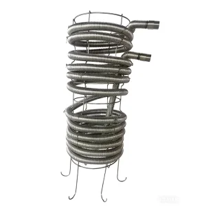 Heat Exchange Stainless Steel Corrugated Spiral Cooling Coil for Water Tank
